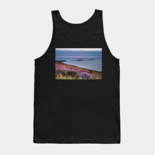 Worms Head and Rhossili Bay from Rhossili Down, Gower, Wales Tank Top